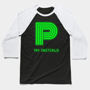 Letter P Letter Art Baseball T-Shirt